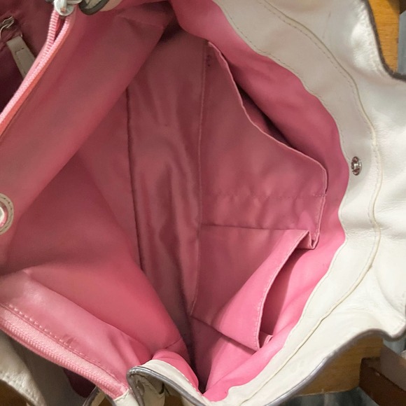 COACH Penelope Cream Off White Handbag Satchel Tote Shoulder Bag Silver Hardware - Picture 11 of 12